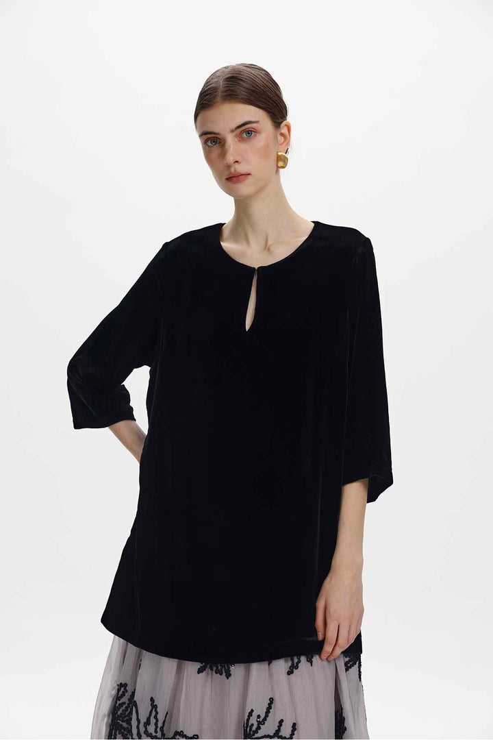 Annette Velvet Maxi Dress