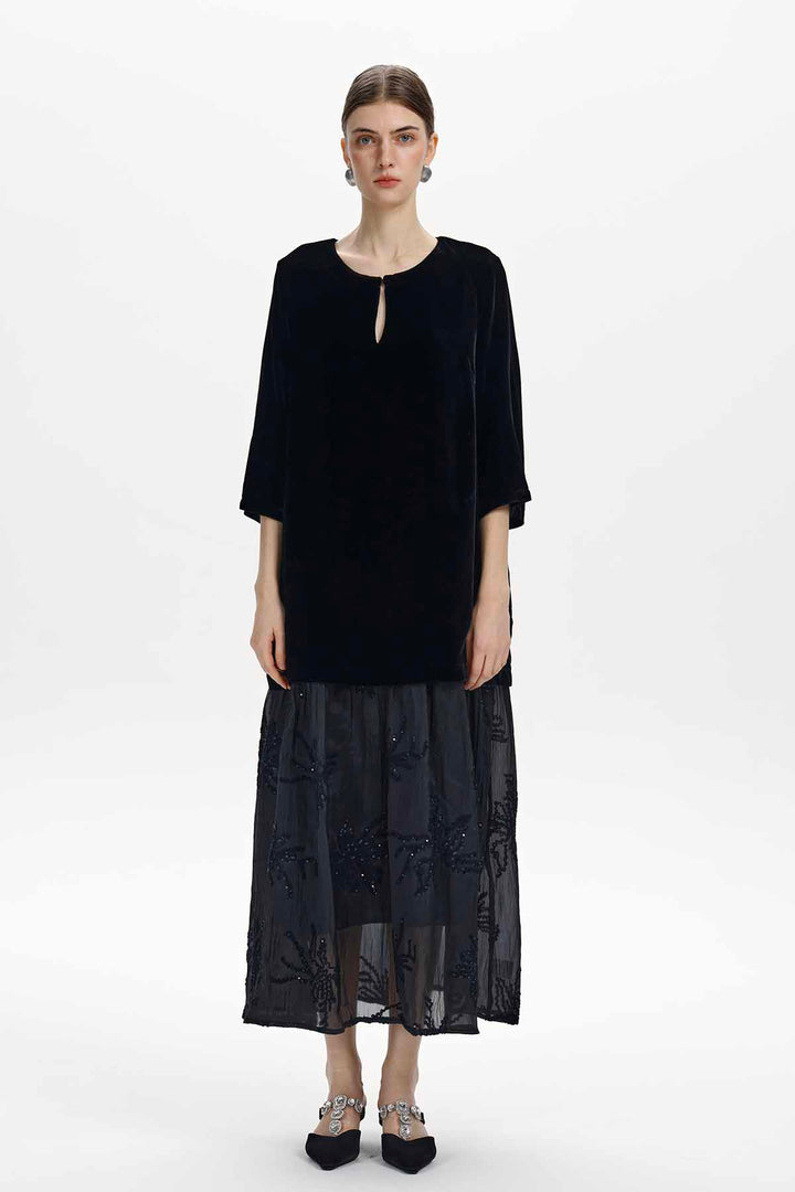 Adriana Velvet Maxi Dress