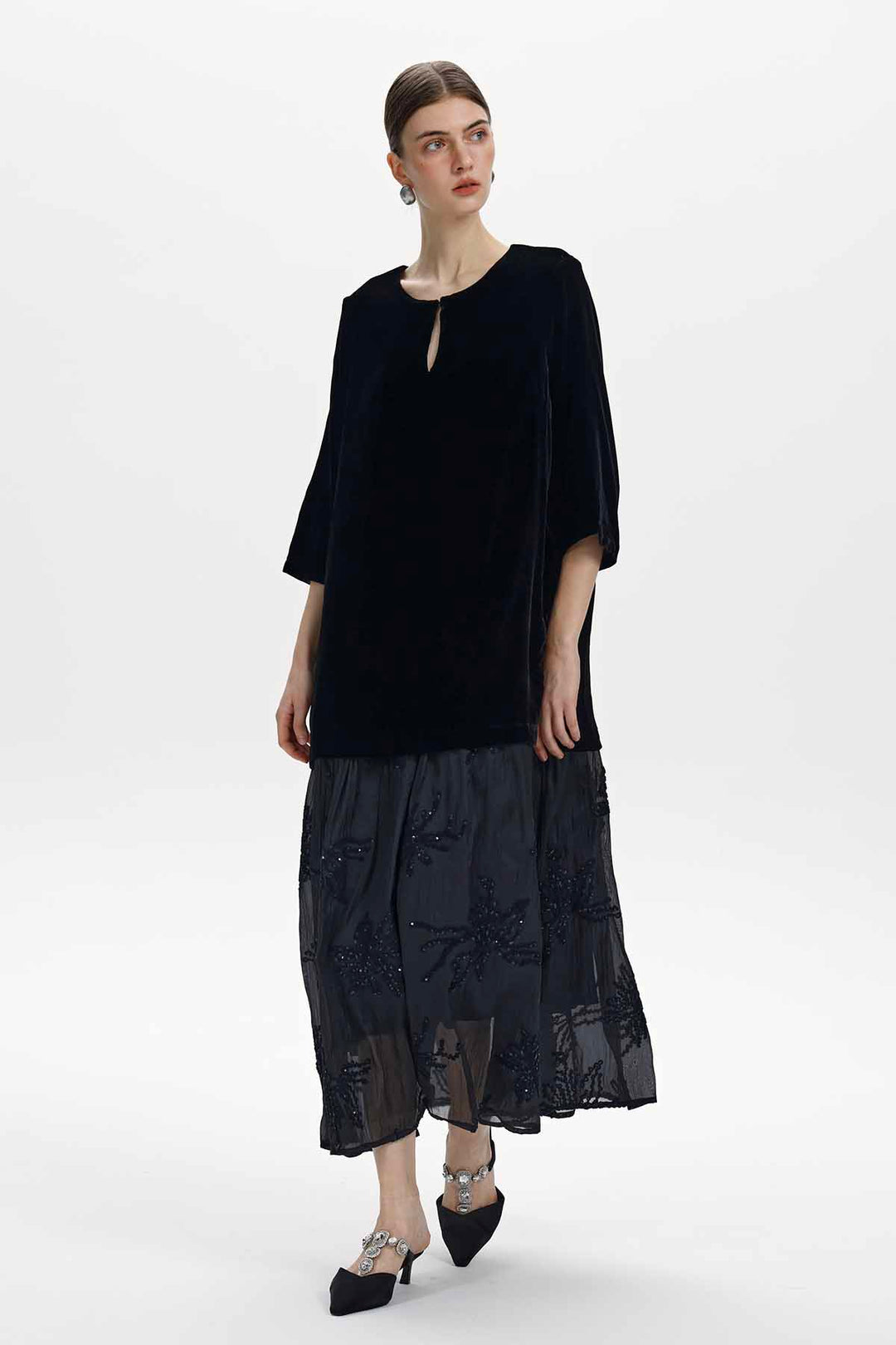 Adriana Velvet Maxi Dress