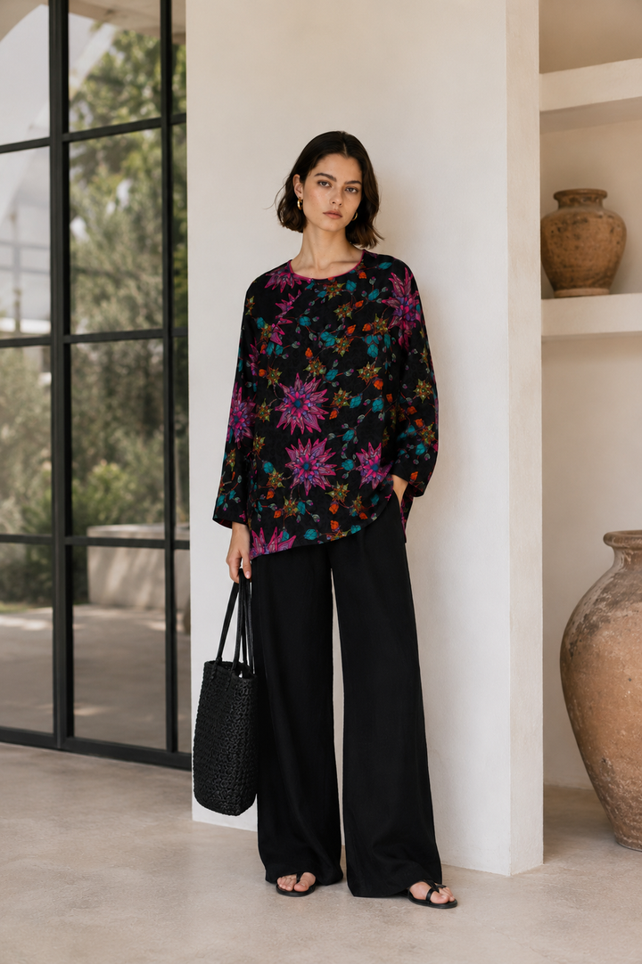 Camisa con estampado vintage Alvita