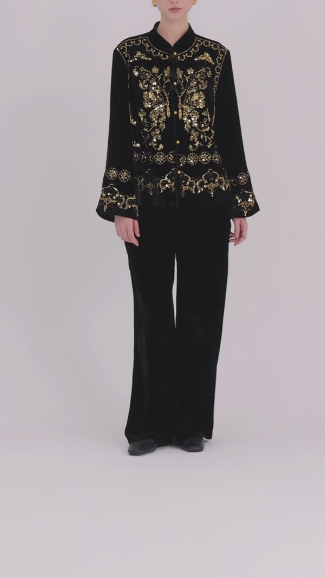 Mireya Sequin Velvet Jacket